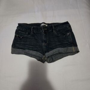 Bullhead Dark Blue Jean Shorts Vtg Ultra‎ Low Rise